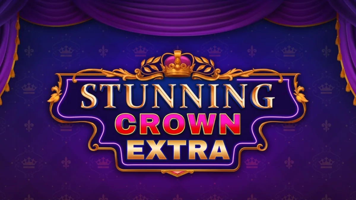Tampilan visual slot Stunning Crown Extra dengan simbol mahkota dan buah-buahan